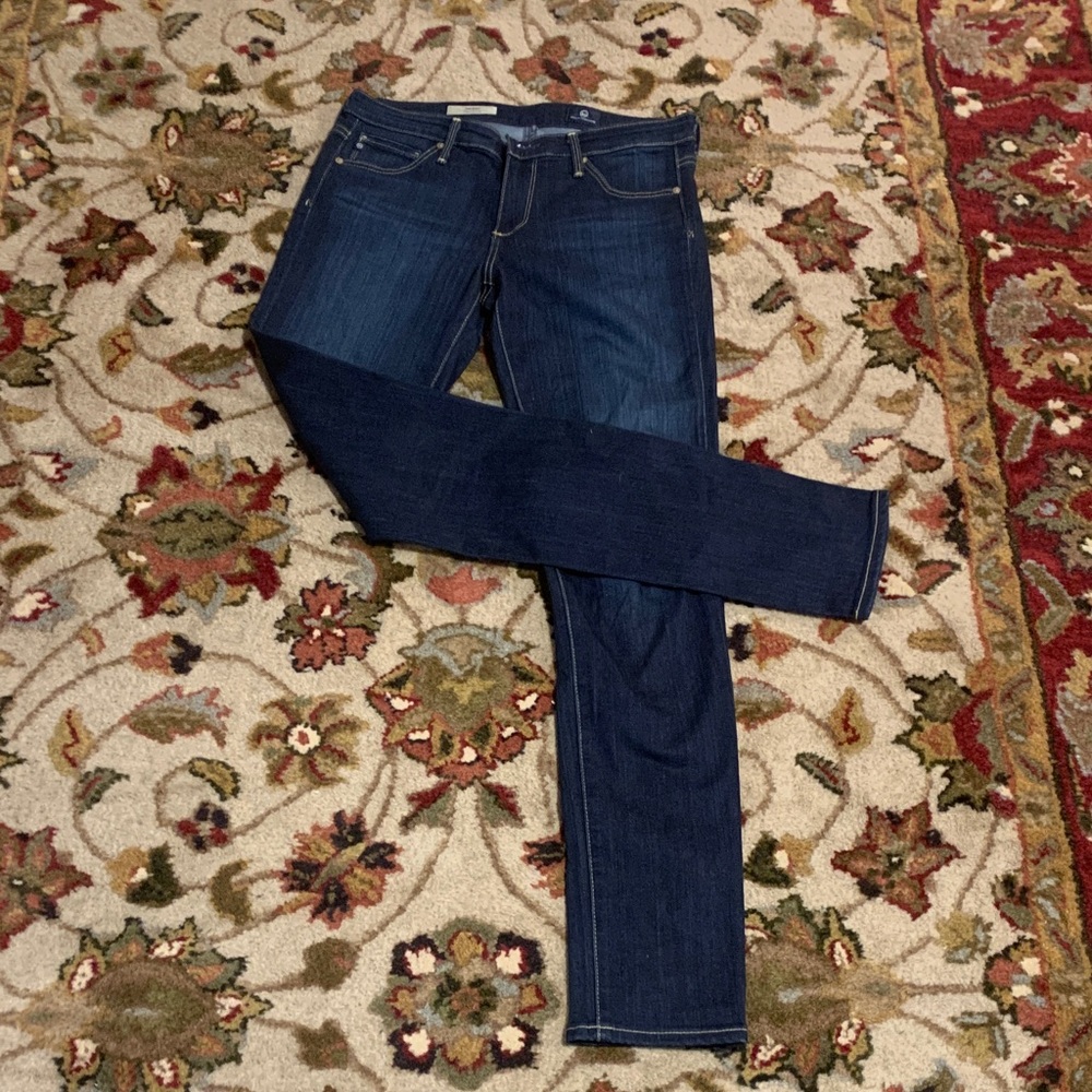 AG THE STILT CIGARETTE LEG JEANS 28/30 dark blue